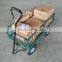 Metal Hand pull Garden tool cart