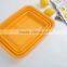 Novelty Folded Silicone Washing Vegetables Basket Wash Fruit Pots Dinnerware Bowls