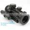 Compact red green dot riflescope with red laser attached