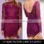 New Fashion Model Rose Sexy Ladies Short Tight Mini Dress &ladies Fashion Lace Open Back Bodycon Dress 2016