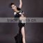Women black sexy belly dance performance wear for sale QQ065