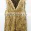 Aliexpress hot sale 2016 new product hot style faux fur vest woman dress