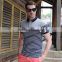 flat knit stripe t-shirt polo shirt men fashion popular