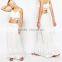 Personalized White Long Maxi Boho Skirt Models Competitive Price