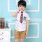 Custom Primary School Shirt /Short Skirt And Pants For Children Summer School Uniform