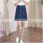 Wholesale office ladies skirt, formal women skirt,solid color women denim skirts
