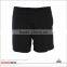 NEW CUSTOM DESIGN PLAIN BLACK MMA SHORTS WITH WATERPROOF ZEPPERS