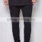 Street-inspired Style Solid Skinny Destroyed Slim Joggers for Men