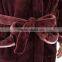 High Quality Flannel Fleece Bathrobe Hooded