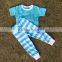 Wholesale baby girl and boy Easter day pajamas sets child benifun kids wear firm boutique easter stripe pajamas