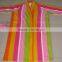 Reactive Print Bath Robe 100% Cotton Velour And Loop Robe