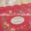 New Greeting Card 6021 Flower Embossed Red Laser Cut Wedding Invitation Cards