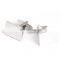 Simple Silver Men Shirt Cufflinks