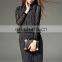 Women's high quality stripe pencil dress with lace panel peplum waist dress