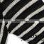 American style zebra striped design sweater long length cardigan