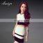 white mermaid two-piece elegant ladies classic dress
