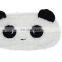 Top selling Low MOQ pencil bag with zip custom fashion cute plush panda wholesale pencil case