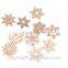 christmas DIY assorted hanging wooden snowflake cutouts