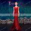 Fast Delivery Real Pictures Red Lace Mermaid Latest Design Formal Evening Gown 2015