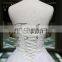 A line evening wedding dress bride Princess Tube Off Shoulder Pure White Lace Beaded Wedding Dress Ball Gown New Design