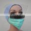 disposable nonwoven face mask with anti-fog shield