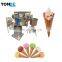 Waffle ice cream cone baking machine with more moulds