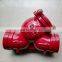 Supply trench filter, clamp filter, cast iron y filter, fire fighting special