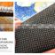 Hot selling carpet bottomless hole 3D printed black vortex rug with new design