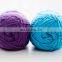 Solid color light weight 100% acrylic wool like crochet yarn for DIY sets