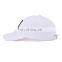 Unisex Design White Baseball Hats Custom Logo
