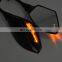 Black Turn Signals motorcycle rearview mirror Side Mirrors LED For Honda CBR600RR CBR1000RR CBR250R CBR500R SUZUKI GSX-R750 600