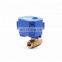 NPT BSP  24v 110v 220v DN15 DN20 CWX-15N 2 way  mini electric motorized water ball valve for water irrigation