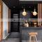 Nordic Flying Saucer Modern Simple Saturn Glass Chandelier Pendant Light