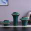 Flying Saucer Creative Three-Piece Yellow Green White Jingdezhen Gilded Ceramic Vase Hotel Decoration
