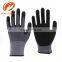 Wholesale industry sandy nitrile coated work safety gloves construction glove for arbeits handschuhe guantes de nitrilo