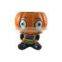 Halloween ceramic cartoon pumpkin shape cookie candy jar
