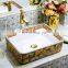 Modern style porcelain wash basin colorful ceramic sink for bathroom