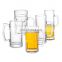 Custom logo large capacity glass beer mugs juice drinking cup for sale