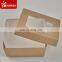 Kraft paper clear window biscuit / cookie / cake box