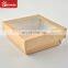 Fancy packaging paper window cake bakery box for cake