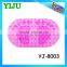 Foot shape bath mat plastic spike mat