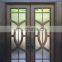 house exterior decorative modern simple design patio security frame single leaf swing big wrought iron doors with opening window