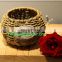 Hamdmaded rattan woven basket corn husk garden flowerpot