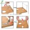 Folding Portable Bamboo Wine Glasses & Bottle Outdoor Wine Picnic Table Snack and Cheese Holder Tray for Concerts at Park Beach