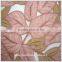 leaves pattern embroidered net fabric