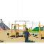 Amusement Park Customized Cheap Fiberglass Kids FRP Slide Wooden Outdoor Stainless Steel Playground