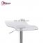 Good Quality Clear Transparent Acrylic Used Swivel Bar Stool with Low Backrest