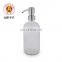 Chinese Factory 28/400 Diy Bathroom Silver Airless Soap Liquid Dispenser Stainless Steel Clip Lock Lotion Bottle Pump Wholesale