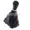 Leather Manual Gear Shift Knob Shifter Lever Handle Stick For Audi A3 S3 8L 2000 2001 2002 2003