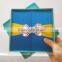 Elegant Customized Silk Invitation Boxes with Brooch Wedding Invitation Card Box